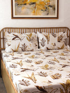 Vanam Brown Bedsheet with Pillow Cover