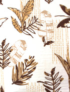 Vanam Brown Bedsheet with Pillow Cover