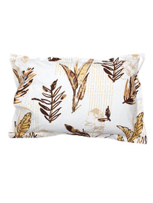 Vanam Brown Bedsheet with Pillow Cover