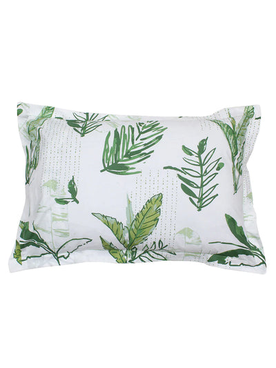 Vanam Green Bedsheet with Pillow Cover