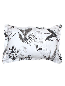 Vanam Grey Bedsheet with Pillow Cover