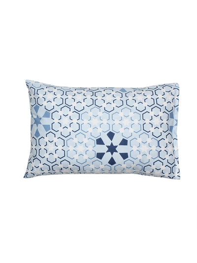 The Wily Kaleidoscope Blue Fitted Sheet with Pillow Cover
