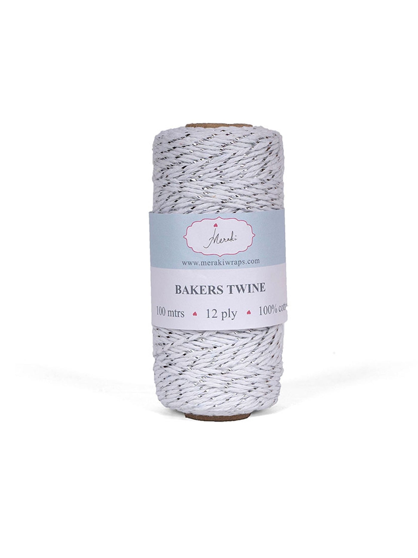 Bakers Twine Silver Ribbon