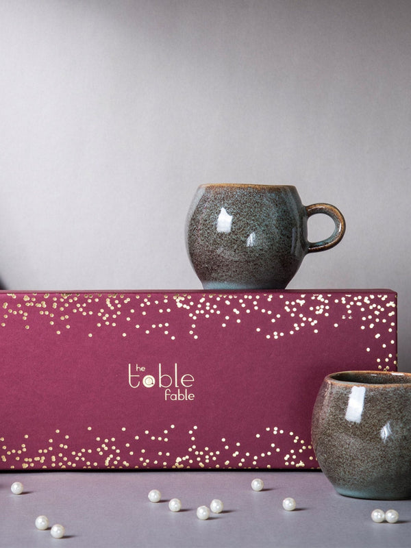 Barrel Mugs & Trail Mix Gift Box
