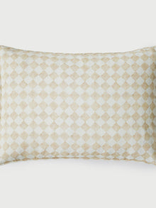 Cushion Cover - Checker Beige Oblong