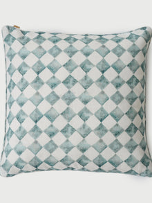 Cushion Cover - Checker Blue