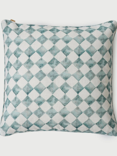 Cushion Cover - Checker Blue