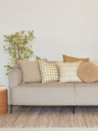 Cushion Cover - Checker Ochre