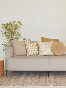 Cushion Cover - Checker Beige