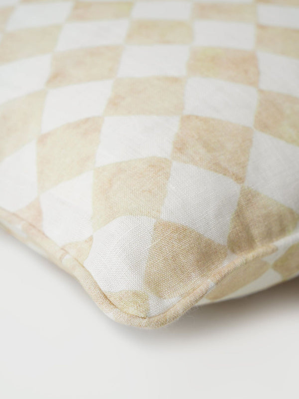 Cushion Cover - Checker Beige