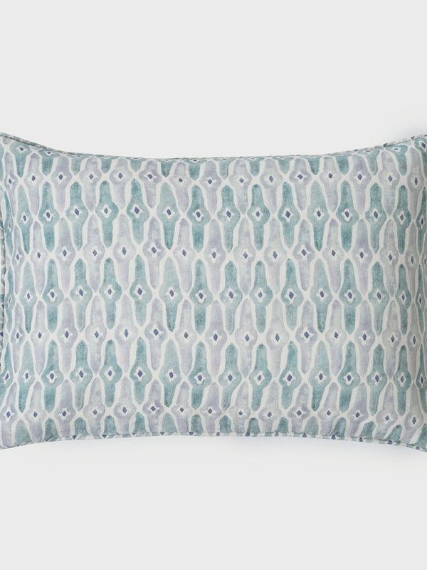 Cushion Cover - Mosaic Blue Oblong
