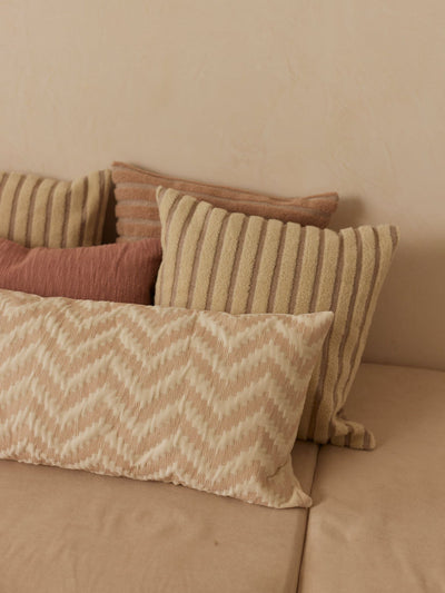 Cushion Cover - Striped Ivory