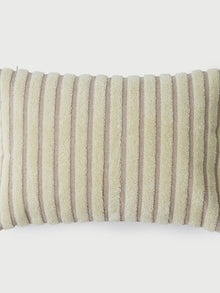 Cushion Cover - Striped Ivory Oblong