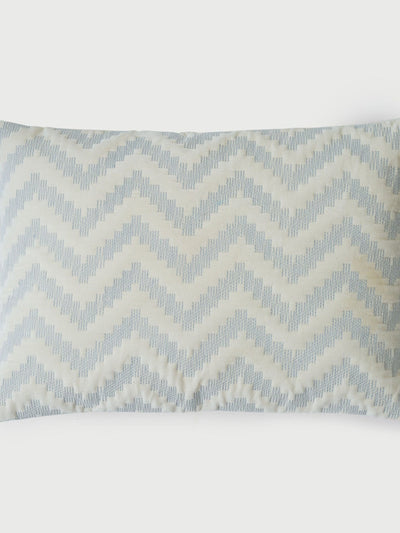 Cushion Cover - Chevron Blue Oblong