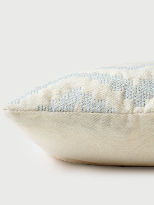 Cushion Cover - Chevron Blue Oblong
