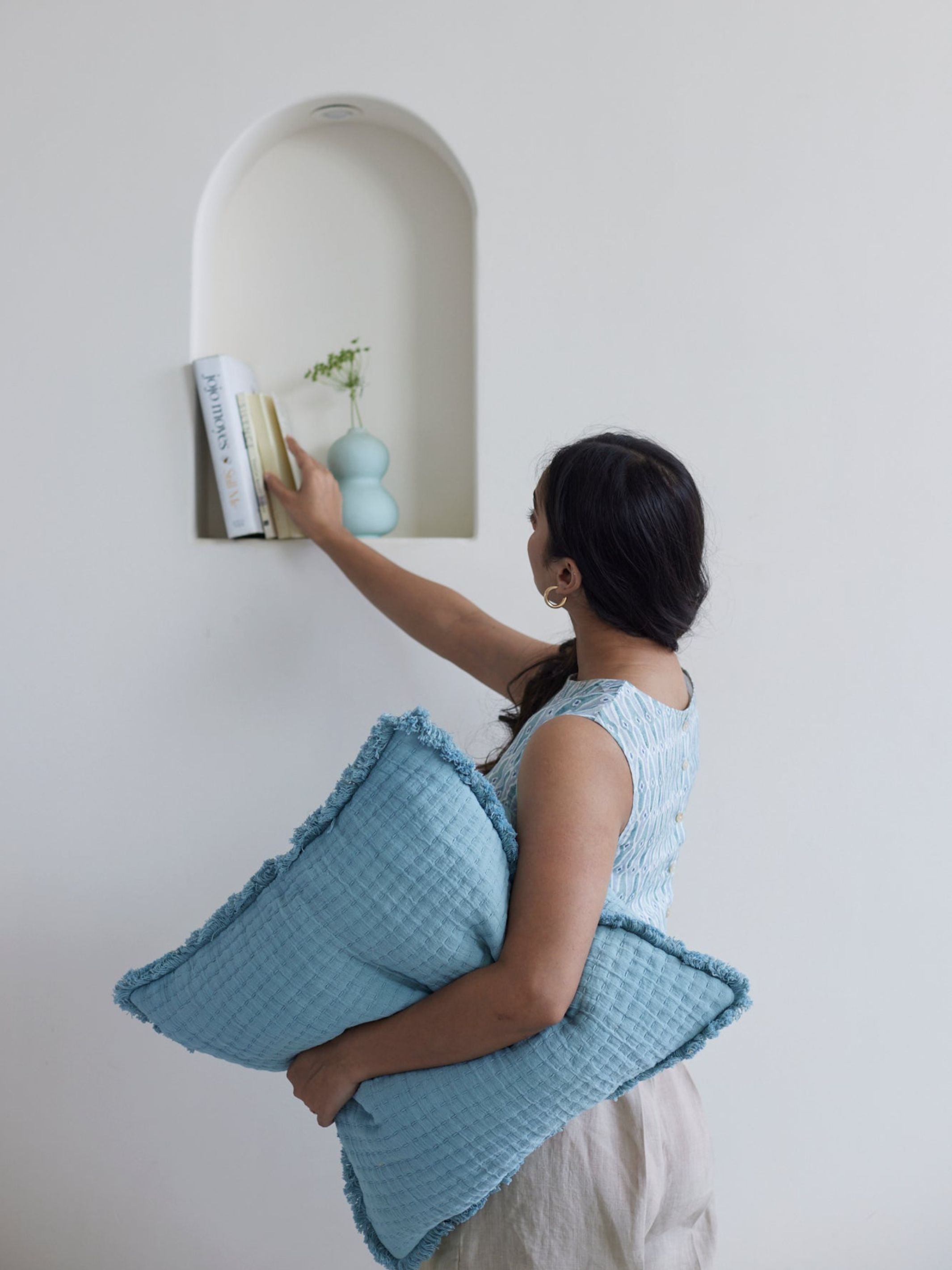 Cushion Cover - Trail Powder Blue