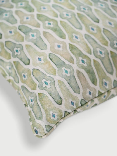 Cushion Cover - Mosaic Sage Linen