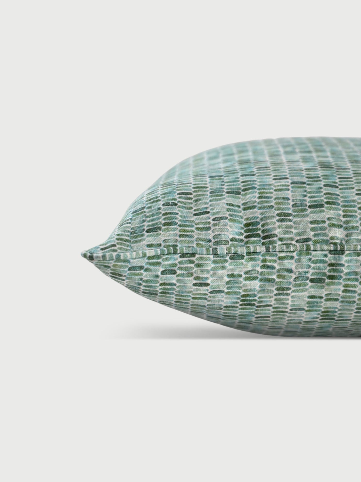 Cushion Cover - Speckle Teal Linen Oblong