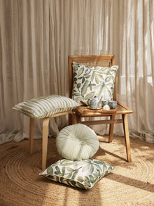 Cushion Cover - Ripple Sage Oblong Linen