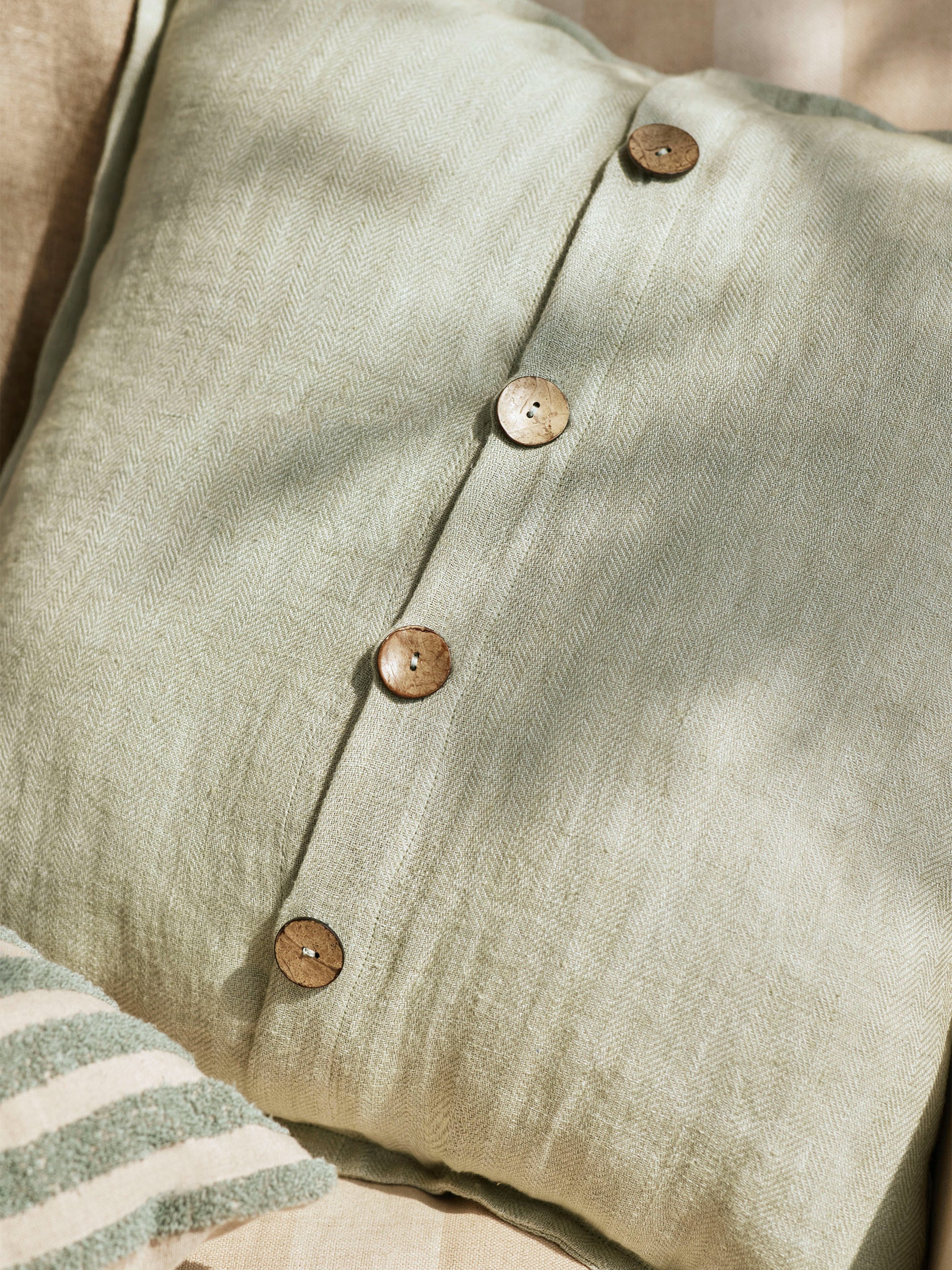 Cushion Cover - Herringbone Linen