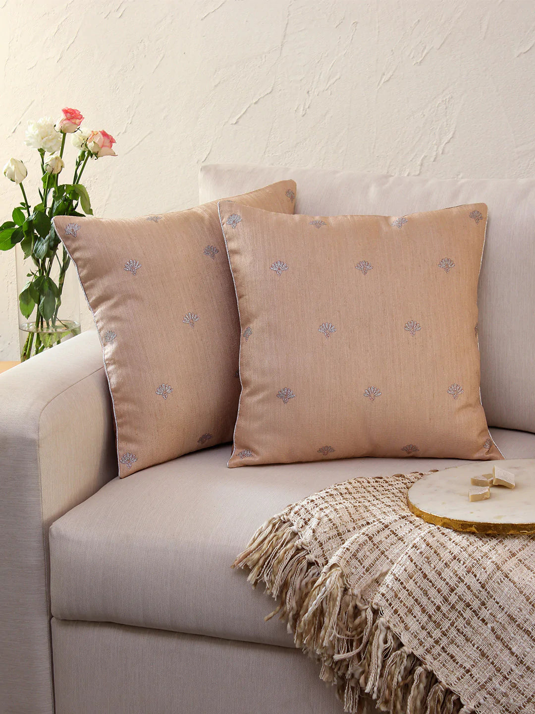 Pankajini Brown Cushion Cover