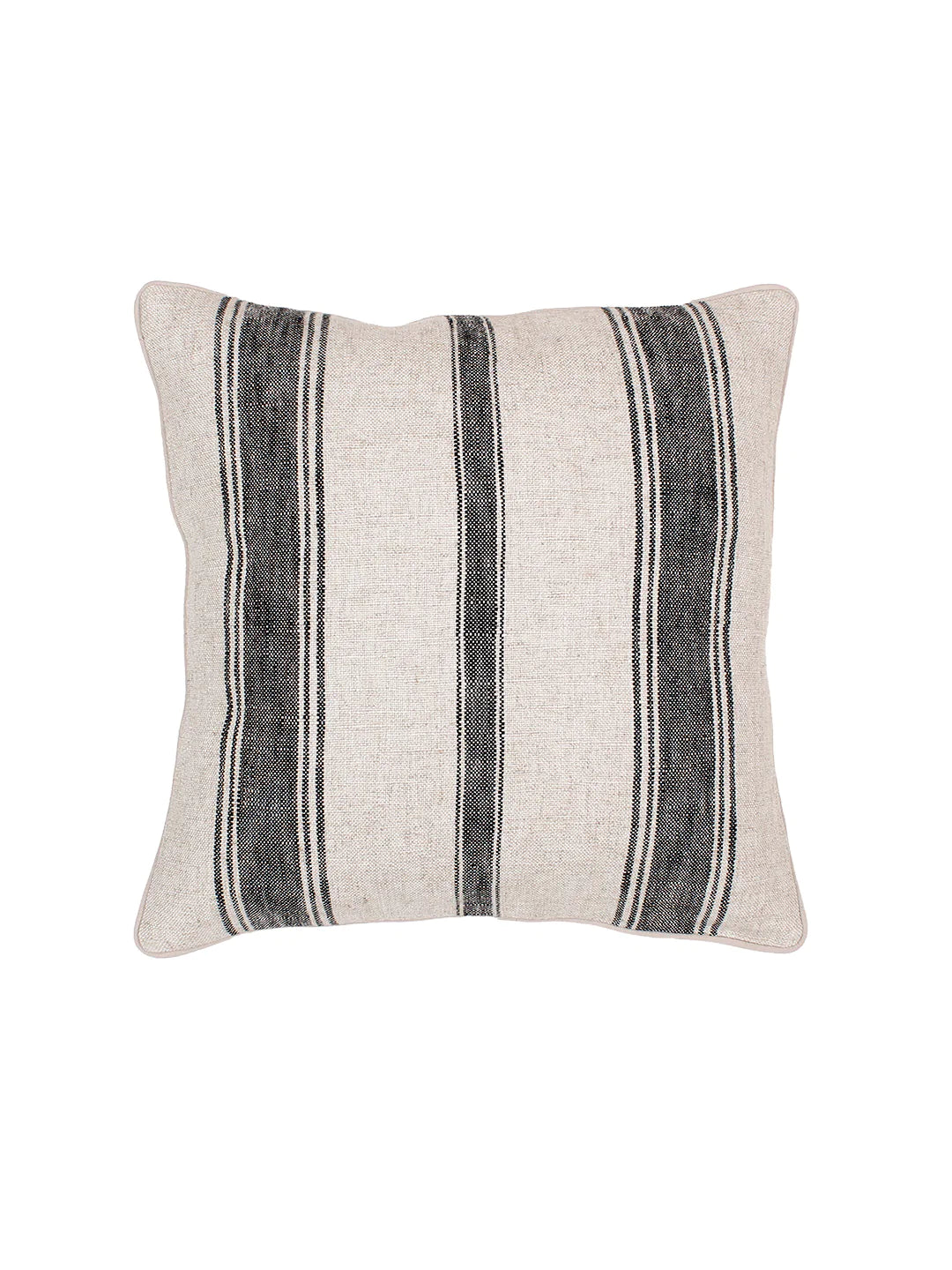 Satpura Cushion Cover - Black/Natural (45cm)