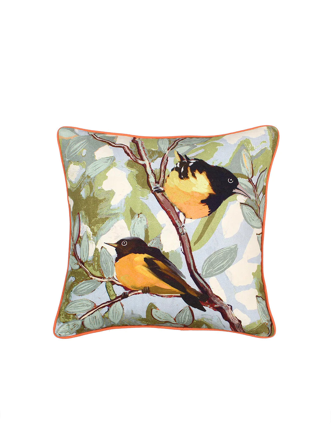 Cushion Cover - The Native Oriole (Green)