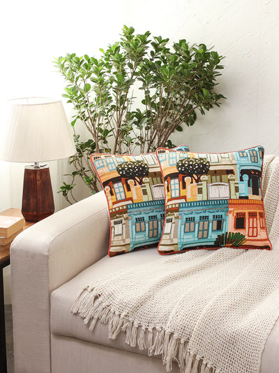 The Shophouses Cushion Cover (Multi)