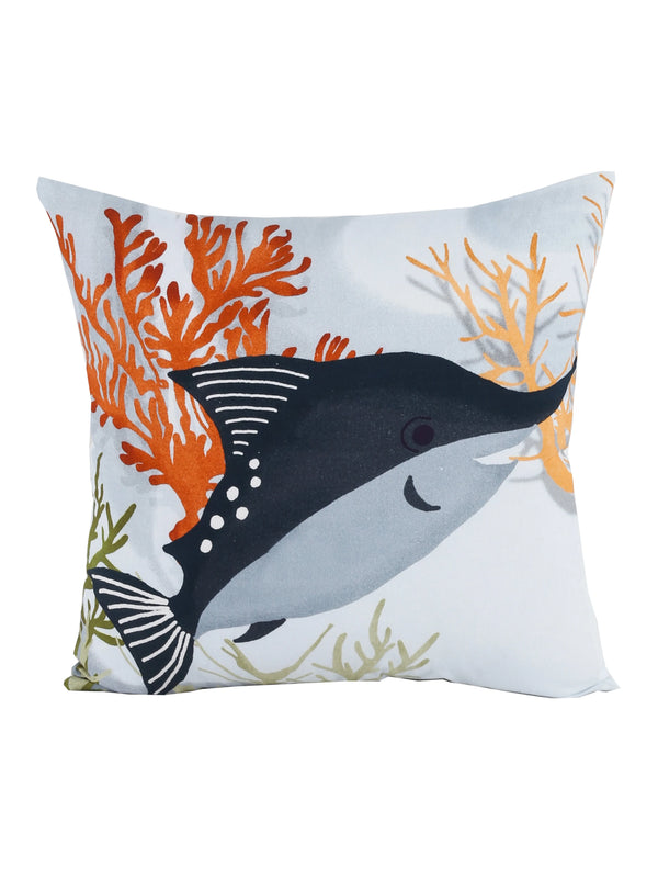 The Blue Swordfish Cushion Cover