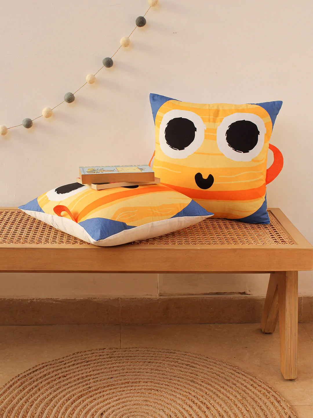 The Happy Planets Cushion Cover