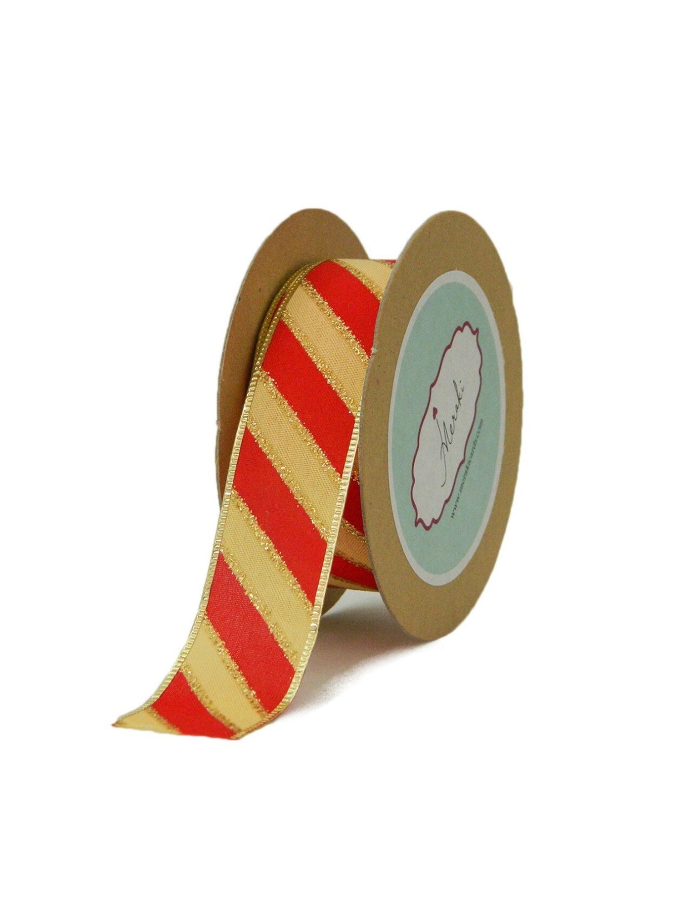 Glittery Candy Stripes Ribbon