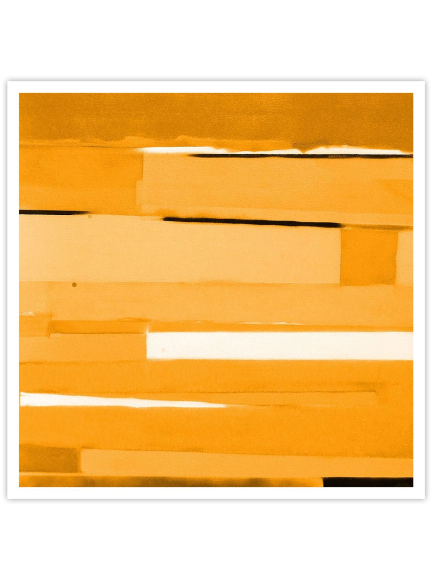 Gold Monochromatic Wall Prints