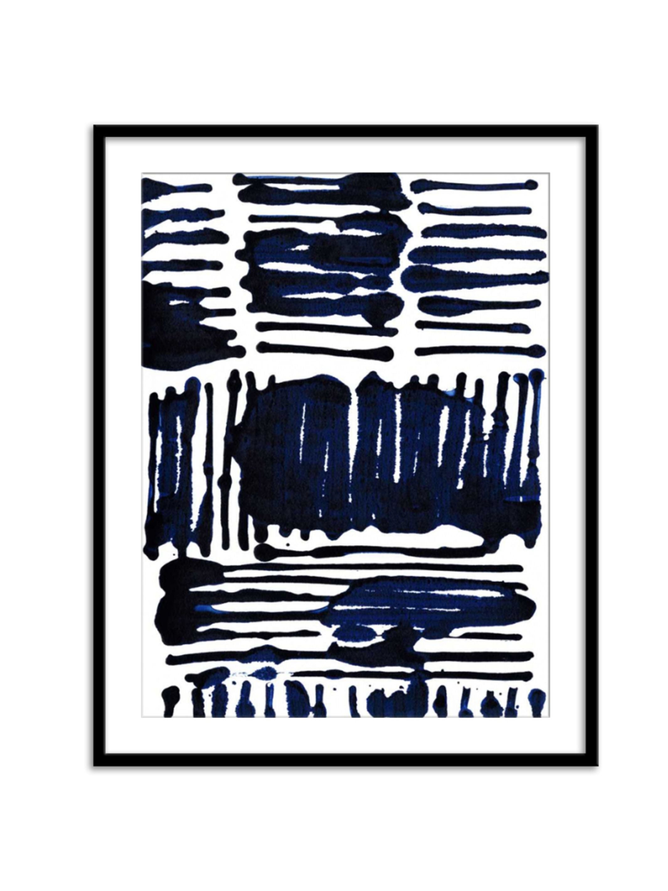 Wall Prints - Indigo Stripes II