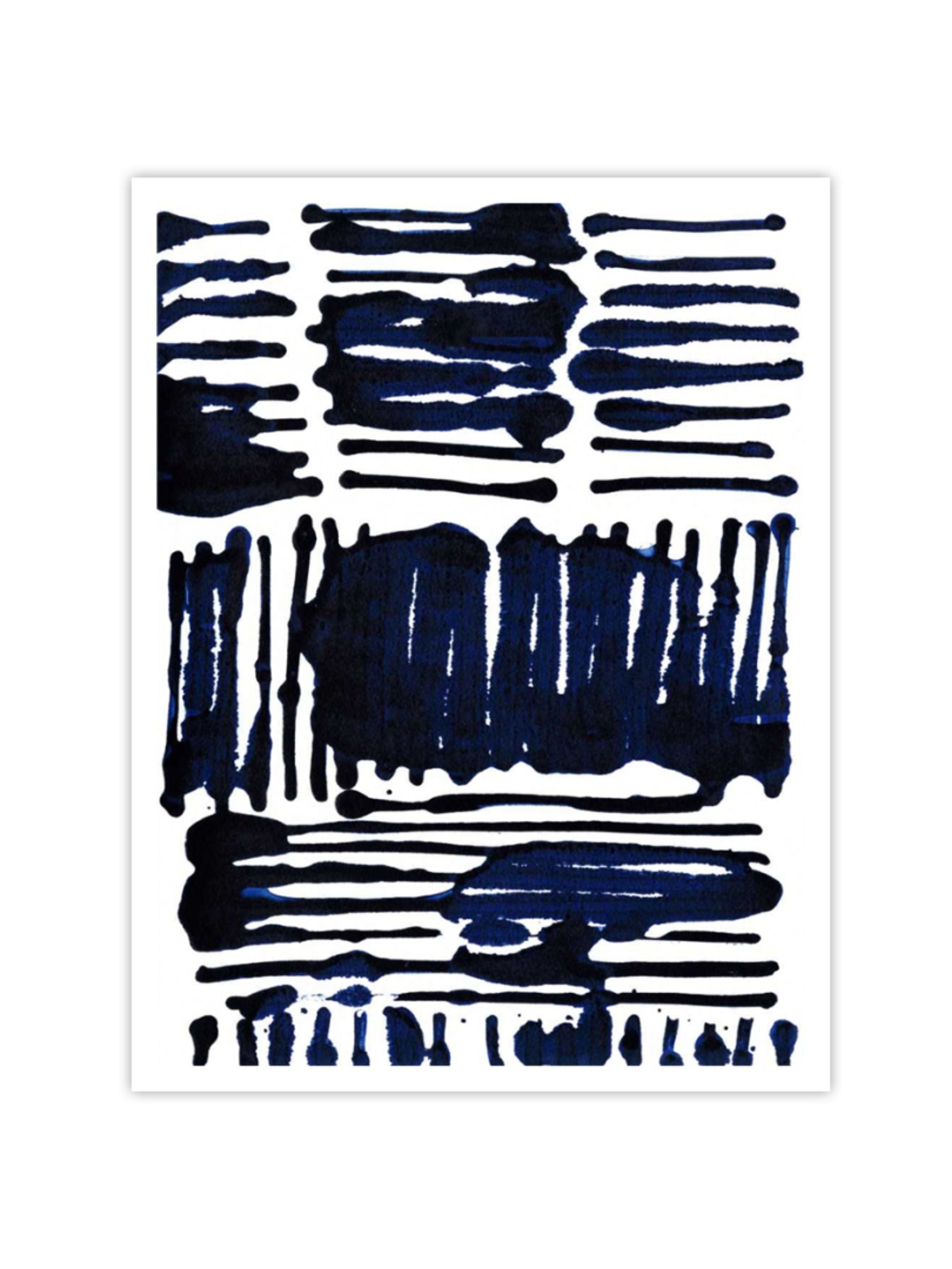 Wall Prints - Indigo Stripes II
