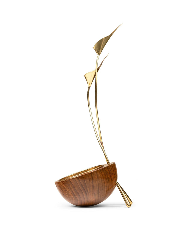 Brass Bowl - Calla Lily