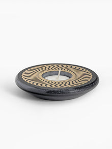 Tea Light Candle Holder Celestial - Black