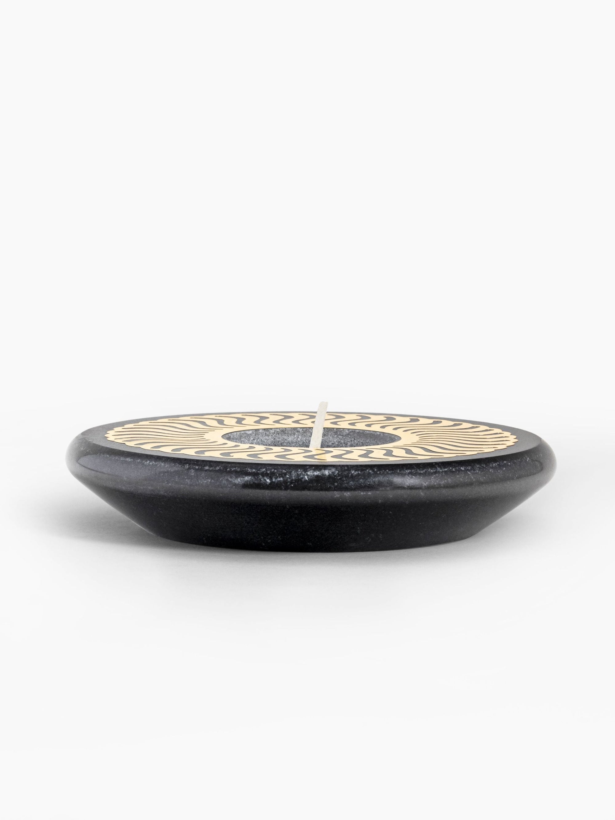Tea Light Candle Holder Celestial - Black