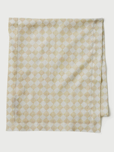 Table Runner - Checker Beige