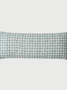 Cushion Cover - Checker Blue Lumbar