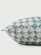 Cushion Cover - Checker Blue Lumbar