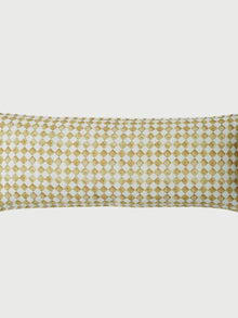 Cushion Cover - Checker Ochre Lumbar