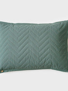 Quilted Bedding Set - Chevron Green