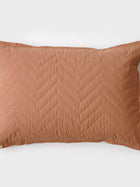 Quilted Bedding Set - Chevron Blush