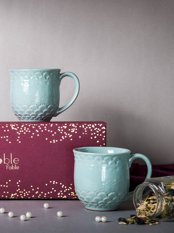Aqua Mugs & Trail Mix Gift Box