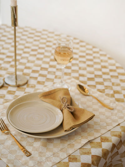 Ochre Linen Table Napkin