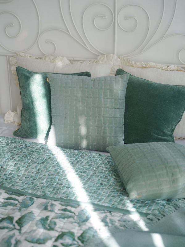 Cushion Cover - Eucalyptus Velvet