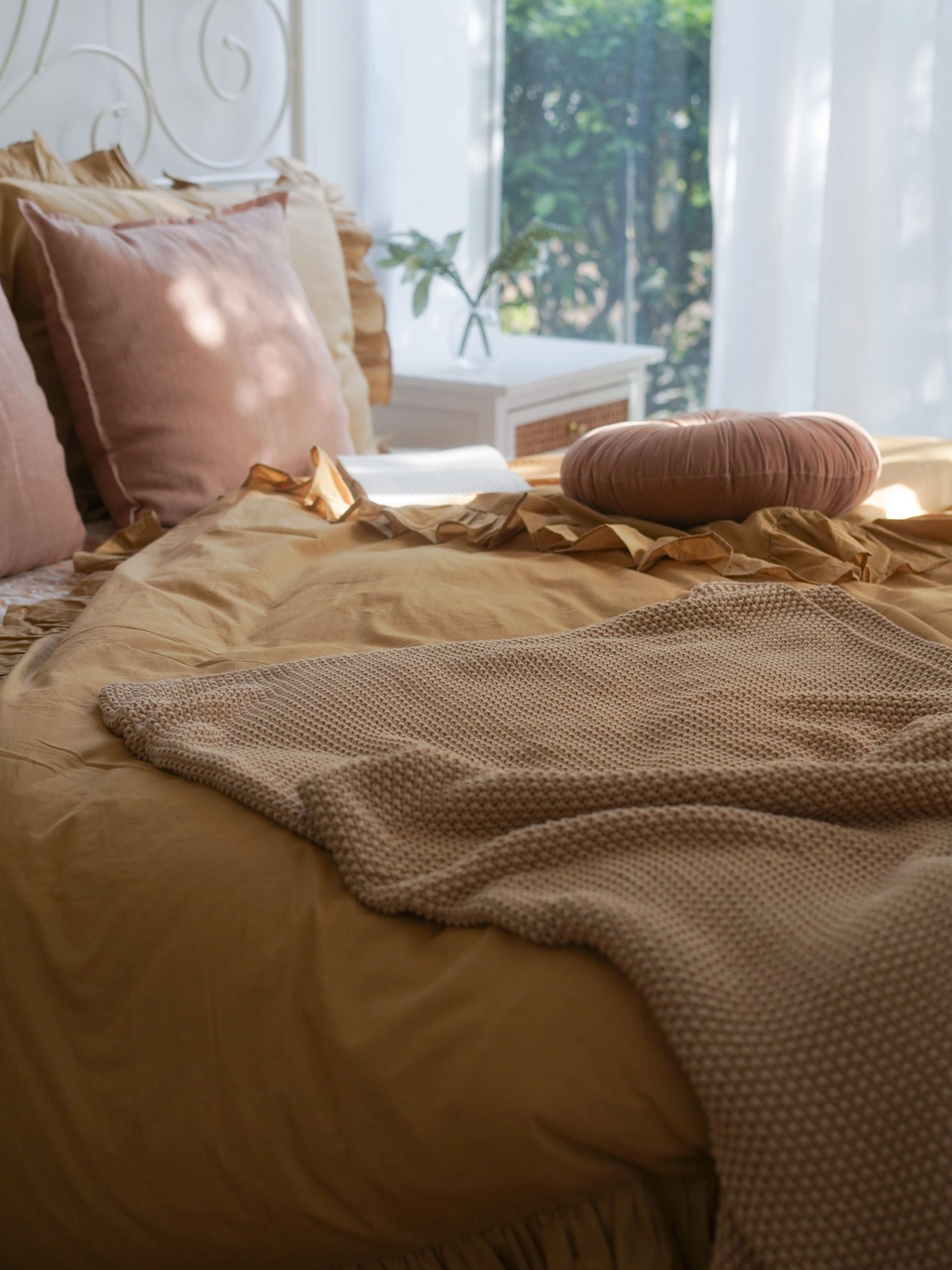 Duvet Cover - Ruffle Ochre