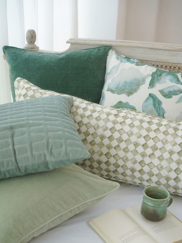 Cushion Cover - Eucalyptus Velvet