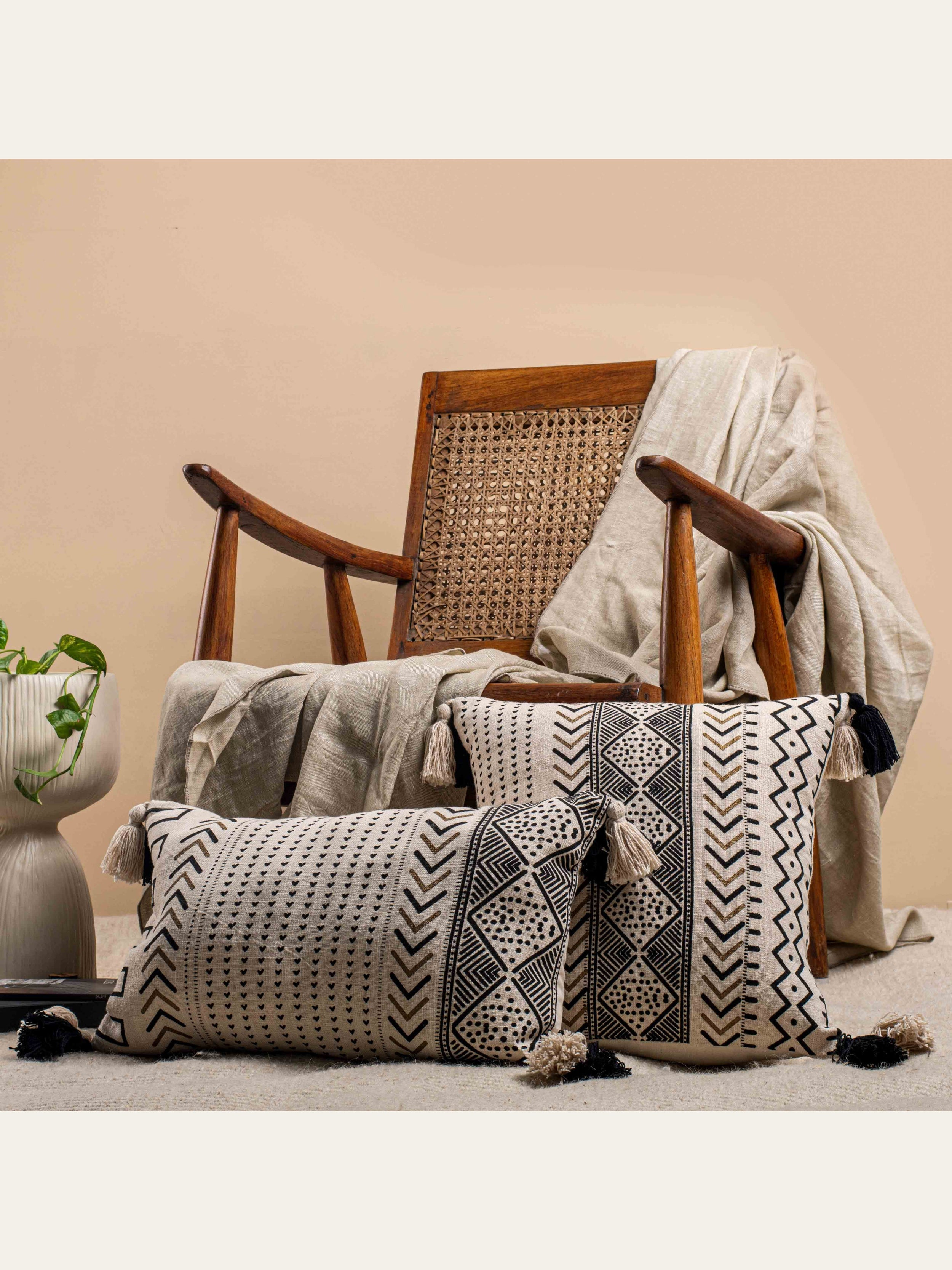 Cushion Cover - Tribal Motif lumbar