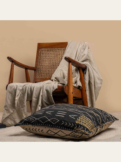Cushion Cover - Tribal Motif Floor Reversible Filled
